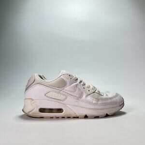Nike Air Max 90 Triple White Retro Low Top Sneakers CQ2560-100 Women's Size 8.5